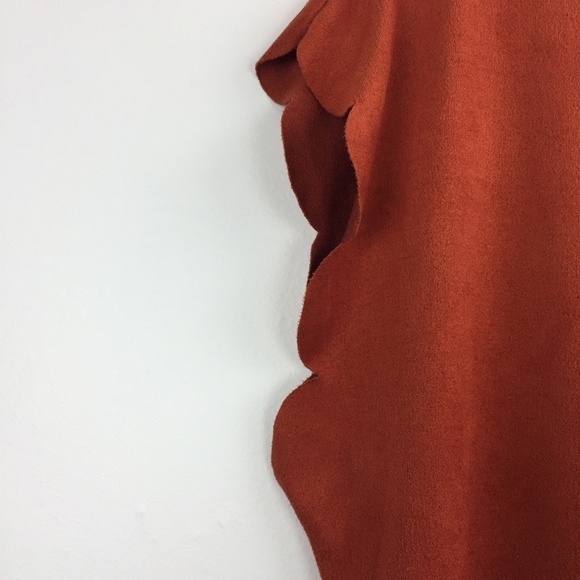 Mandy Evans Suede Feel Tee Scallop Edges - Picture 4 of 6